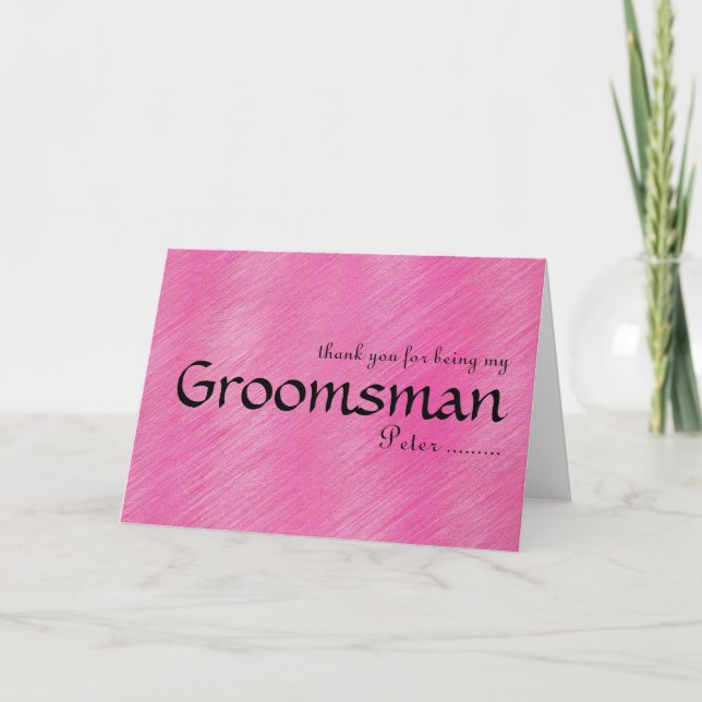 Thank you for being my Groomsman (Front)