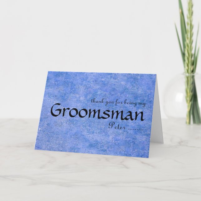 Thank you for being my Groomsman (Front)
