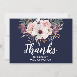 Thank You For Being My Maid Of Honour Card  