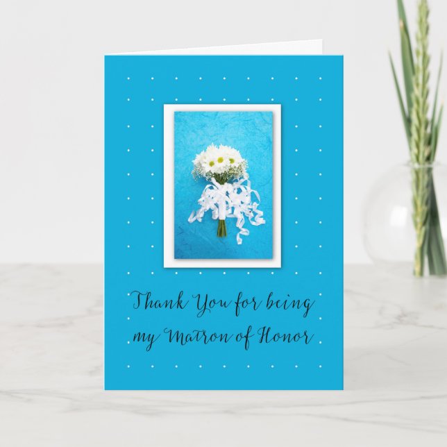 Thank You for Being my Maid of Honour Wedding Dais Card (Front)