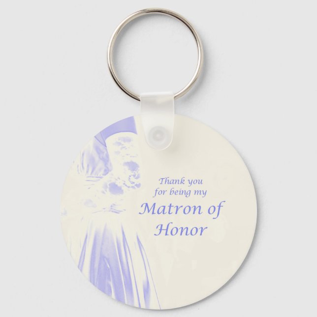 Thank You for Being My Matron of Honour Key Ring (Front)