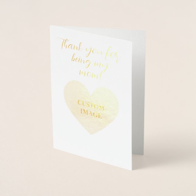 Thank you for being my mum! foil card (Front)
