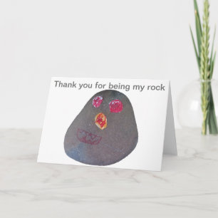 Thank you for being my rock card