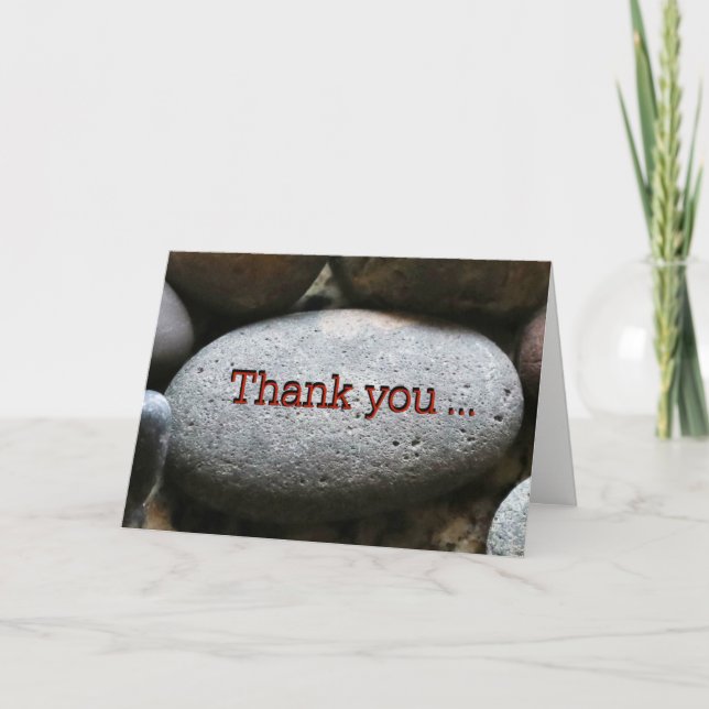 Thank You for Being My Rock Support Card (Front)
