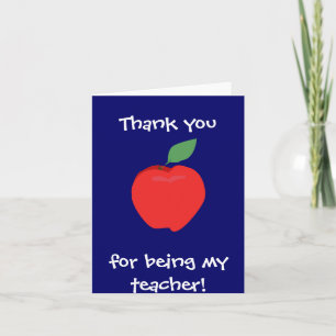 Thank You For Being My Teacher! Card