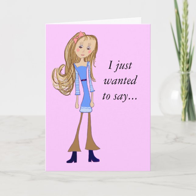 Thank You For Being My Teacher Greeting Card (Front)