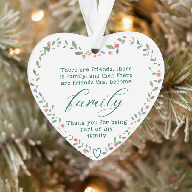 Thank you for being part of my family ornament (Tree)