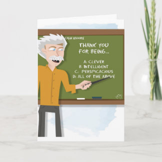 Thank You for Being Smart - Thank You Card