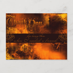 Thank you - for being there when I needed a friend Postcard