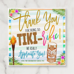 Thank you for Being Tiki-Riffic Gift Tag