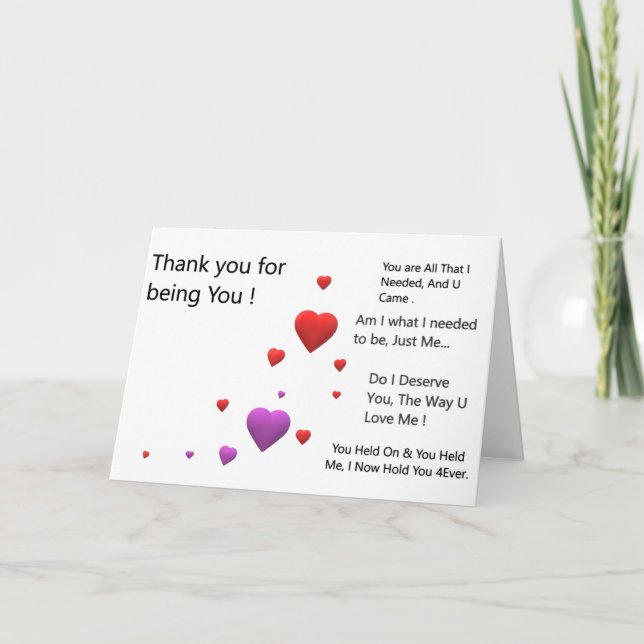 Thank you for being U (Front)