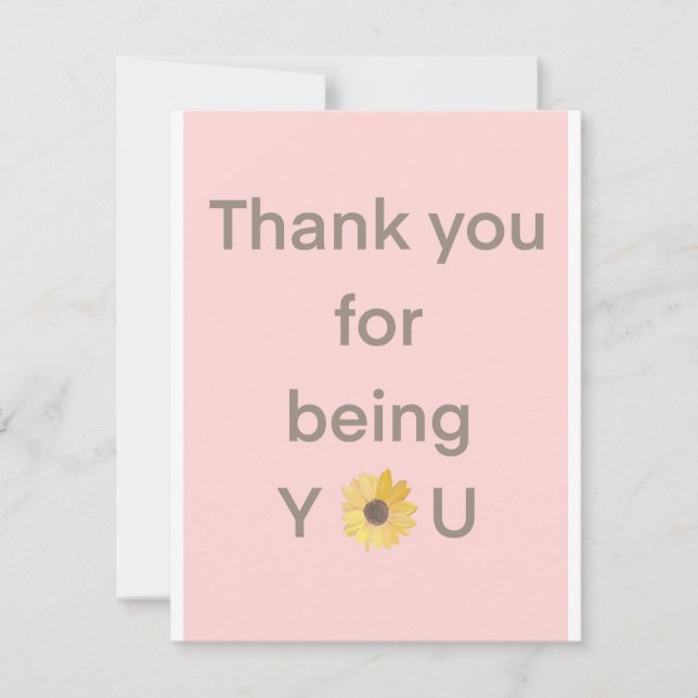 Thank You For Being You (Front)