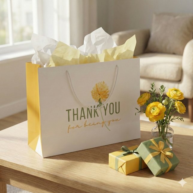 Thank You For Being You Gift Bag (Show your gratitude with this, "Thank you for being you" gift bag! Matching tissue paper available!)