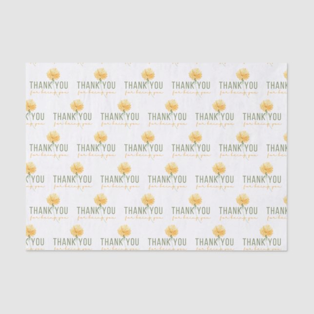 Thank You For Being You Tissue Paper (Front)