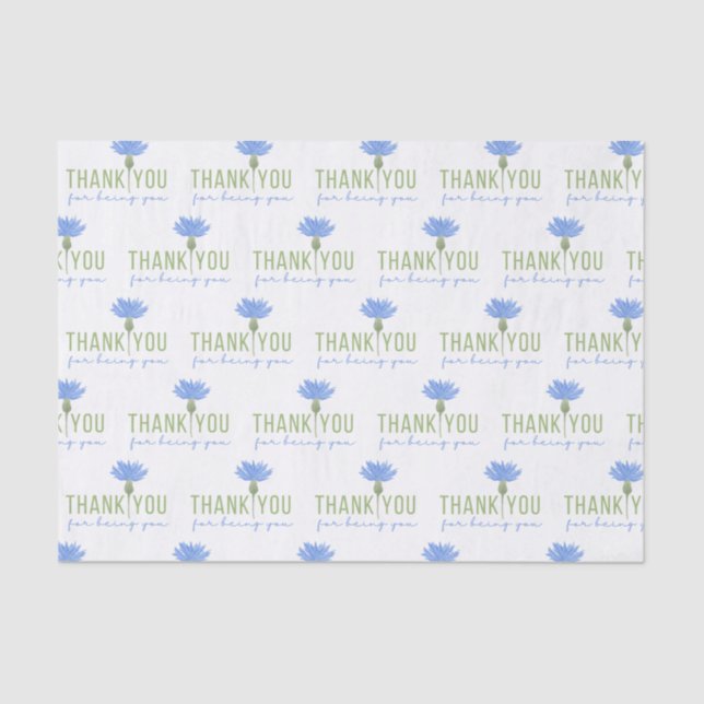 Thank You For Being You Tissue Paper (Front)