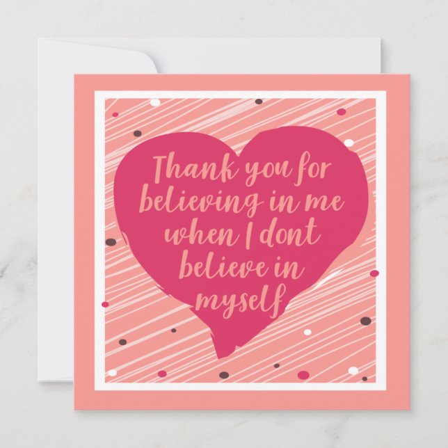 Thank You For Believing In Me Happy Galentines Day Card (Front)