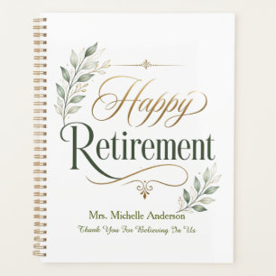 Thank You For Believing In Us Personalised Name Planner