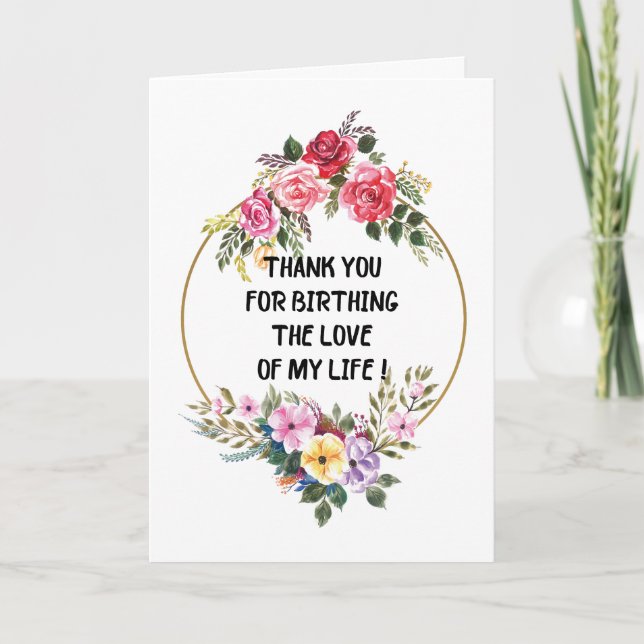Thank You for Birthing the Love of My Life Card (Front)