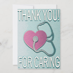 Thank You for Caring Nurses / Doctors Card