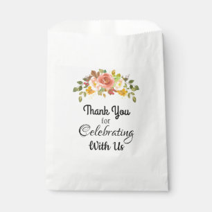 Thank You for Celebrating Rose Bough Favour Bags