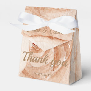 Thank you for celebrating us Floral pink roses Favour Box