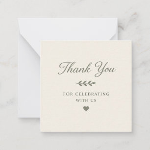 Thank you for celebrating with us card