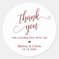 Thank you for celebrating with us, Wedding