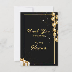 Thank You For Coming Card