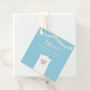 Thank You For Coming Cute Llama Momma Baby Shower Favour Tags