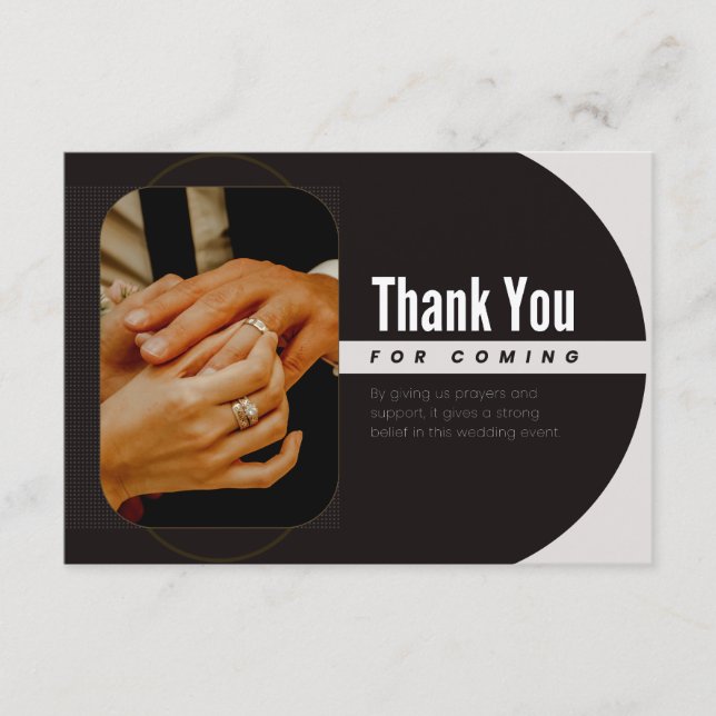 Thank you for coming  enclosure card (Front)