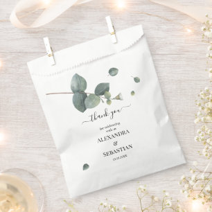 Thank you for Coming Eucalyptus Wedding Sweet Favour Bags