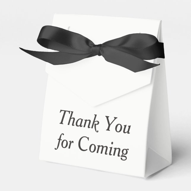 Thank You For Coming favour box (Front Side)