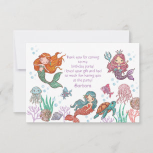 Thank you for coming Flat Thank You Card