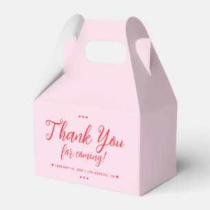 Thank You for Coming Galentine's Party Favour Box