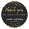 Thank You For Coming Gold Confetti Birthday Black