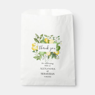 Thank you for Coming Lemony Wedding Sweet Favour Bags
