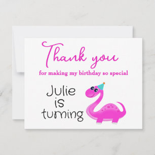 Thank you for coming on my birthday