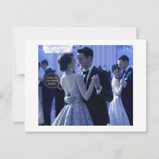 Thank you for coming postcard