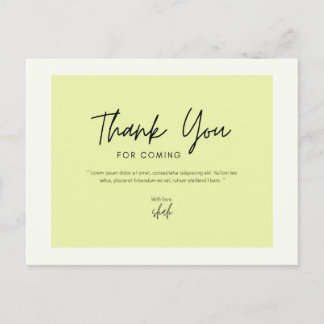 Thank you for coming  Postcard