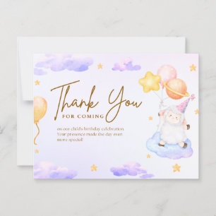 Thank you for coming  postcard