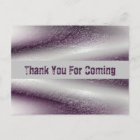 Thank You For Coming Purple Diagonal Lines Thanks