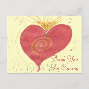 Thank You For Coming, Red Heart Card