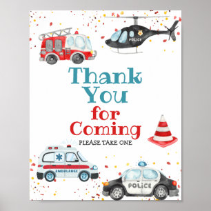 Thank you for coming Sound the alarm Sign