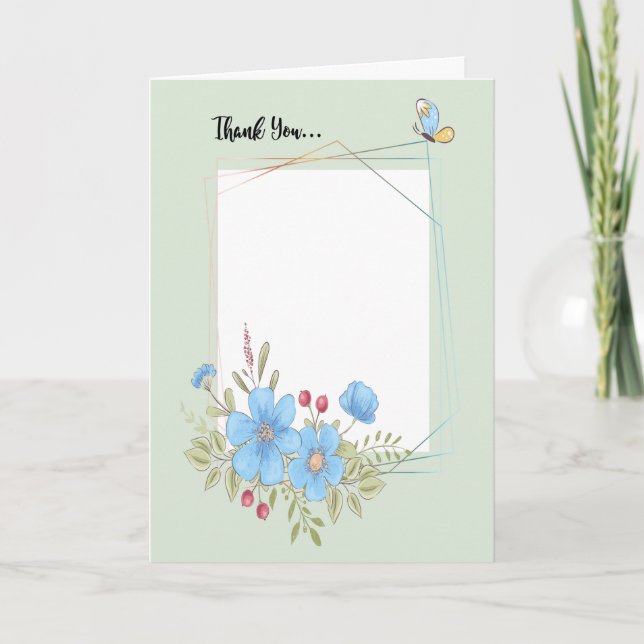 Thank You for Coming to Open House Add Photo. Card (Front)