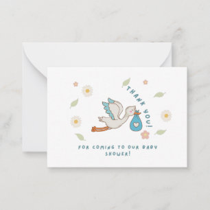 Thank You For Coming to Our Baby Shower Card