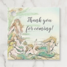 Thank You For Coming Vintage Mermaid Party Theme