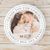 Thank You For Coming Wedding Classic Custom Photo