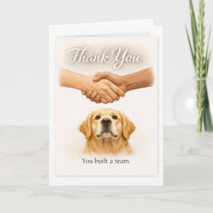 Thank You for Creating a Guide Dog Team Golden Card