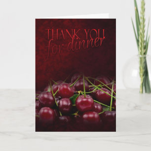 Thank You For Dinner Stylish Card