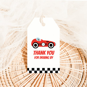 Thank You for Driving By Racing Gift Tag